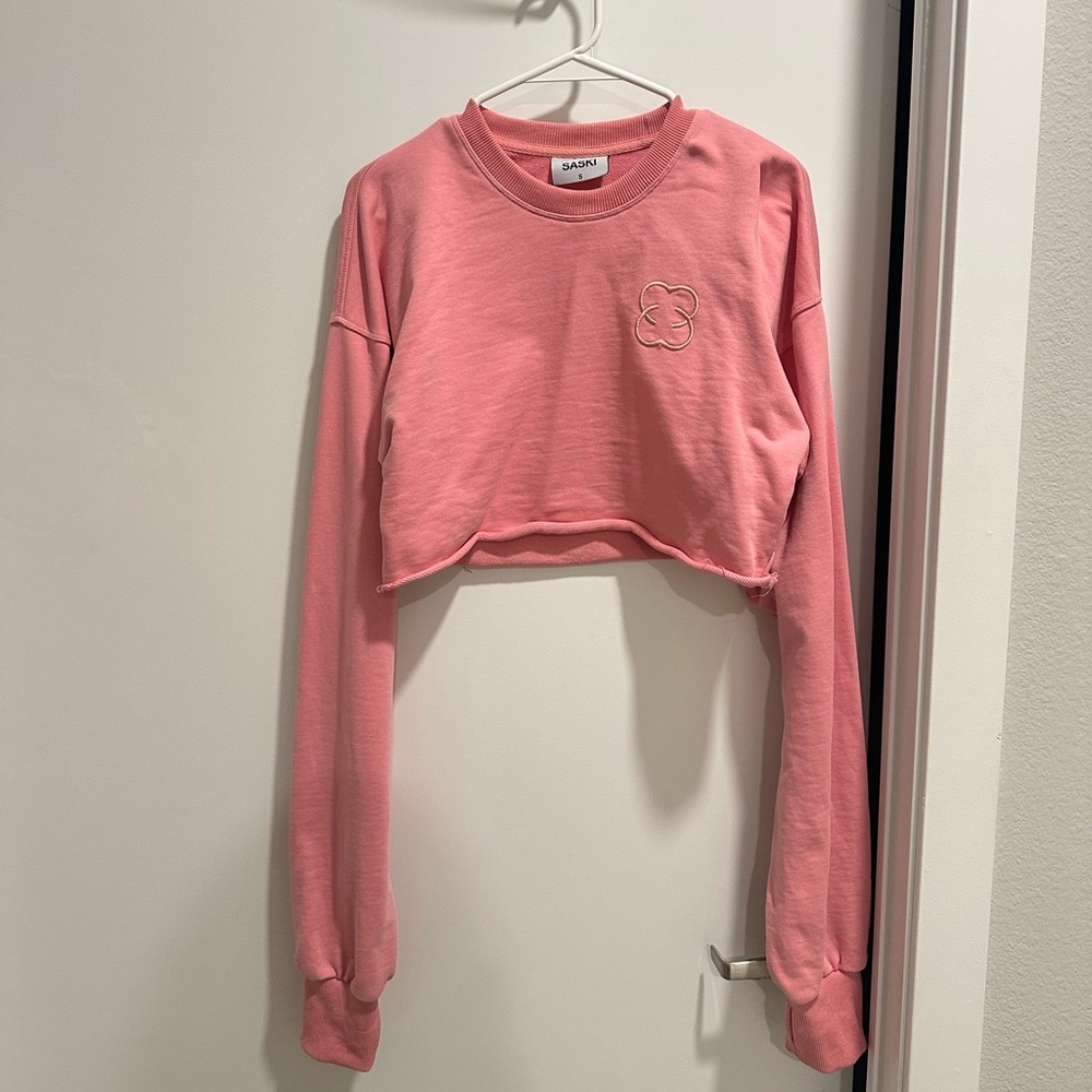 Pink Cropped Sweatshirt from Saski